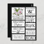 Aangepaste etiketten voor raceweddenschappen briefkaart (Voorkant / Achterkant)