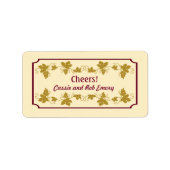 Aangepaste etiketten voor wijndruiven (Voorkant)