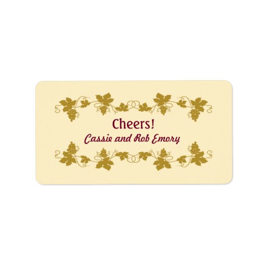 Aangepaste etiketten voor wijndruiven (Voorkant)