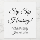 Aangepaste etiketten voor wijnflessen (Enkel label)