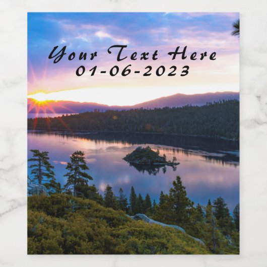 Aangepaste etiketten voor wijnflessen (Enkel label)