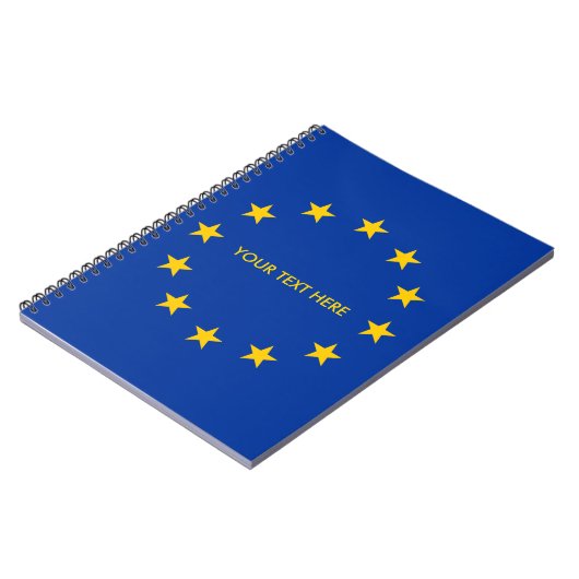 Aangepaste EU-laptop met EU-vlag Notitieboek (Linkerzijde)
