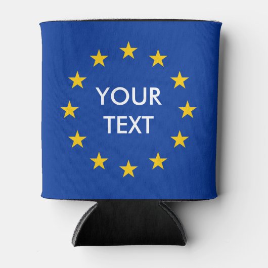 Aangepaste EU vlag koelboxxen Blikjeskoeler (Voorkant)