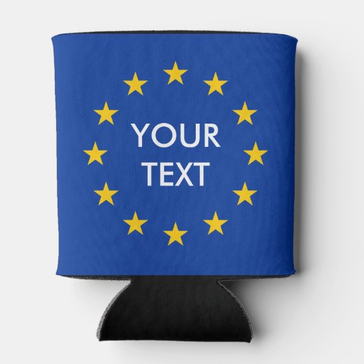 Aangepaste EU vlag koelboxxen Blikjeskoeler (Achterkant)