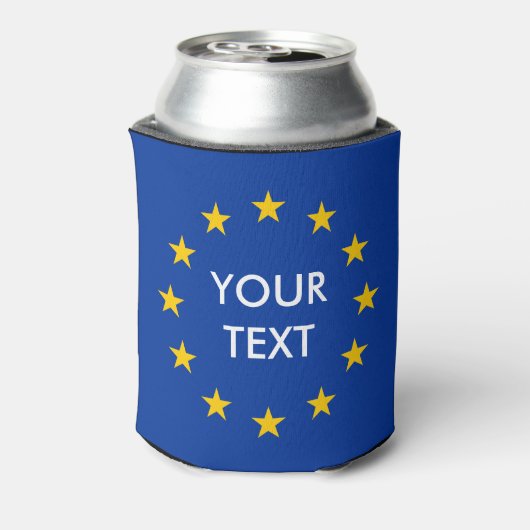 Aangepaste EU vlag koelboxxen Blikjeskoeler (Blikje Achterkant)