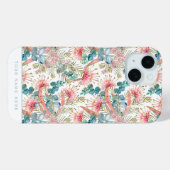 Aangepaste Eucalyptus Blauwe En Roze Grevillea  Case-Mate iPhone Case (Achterkant (horizontaal))
