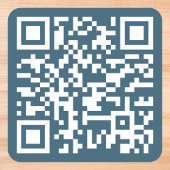 Aangepaste Eucalyptus Blauwe QR-code Website-adres Vierkante Sticker