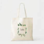 Aangepaste Eucalyptus Border Canvas tas met Person (Voorkant)