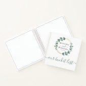 Aangepaste Eucalyptus Gold Foil op onze Bucket-lij Notitieboek (Binnen)