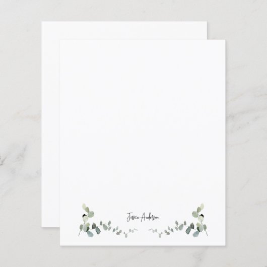 Aangepaste Eucalyptus Greenery (Voorkant / Achterkant)