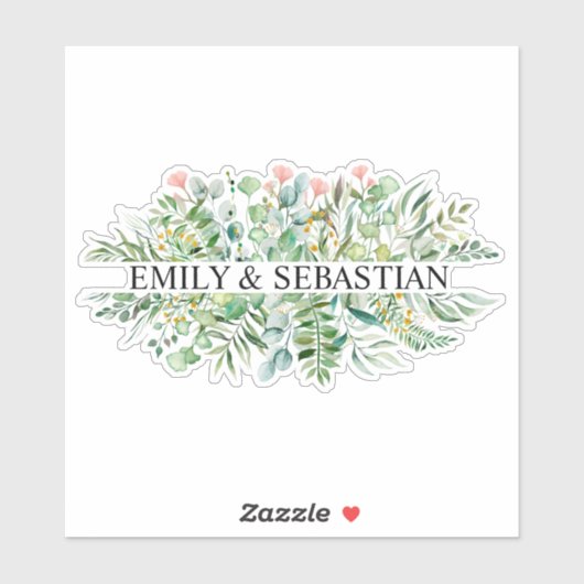 Aangepaste Eucalyptus Leafs-Sticker Sticker (Vel)