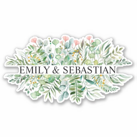 Aangepaste Eucalyptus Leafs-Sticker Sticker (Voorkant)