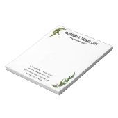 Aangepaste Eucalyptus Psychotherapeut Notitieblok (Linkerzijde)