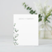 Aangepaste Eucalyptus-schrijfbenodigdheden (Staand voorkant)