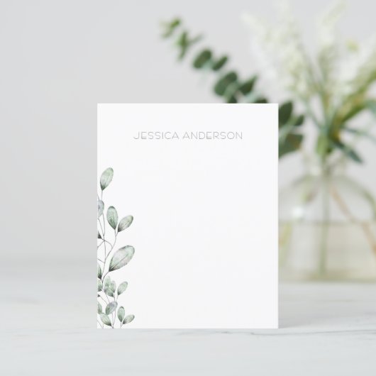 Aangepaste Eucalyptus-schrijfbenodigdheden (Staand voorkant)