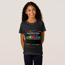 Aangepaste evaluatie van leraar t-shirt
