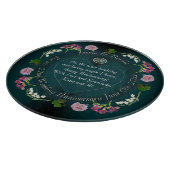 Aangepaste evenement Floral Heart Cutting Board Snijplank (Hoek)