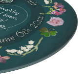 Aangepaste evenement Floral Heart Cutting Board Snijplank (Hoek)