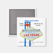 Aangepaste evenement voor Las Vegas Magneet (Voorkant / Achterkant)