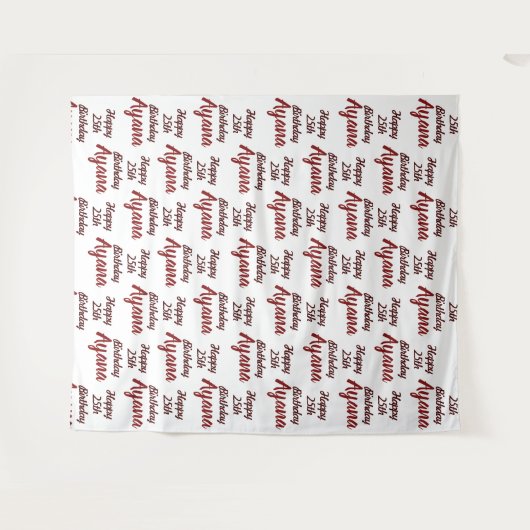 Aangepaste evenementenfeest achtergrond Step en Re Wandkleed (Voorkant (horizontaal))