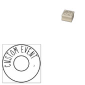 Aangepaste evenementenhandstempel rubberstempel (Gestempeld)
