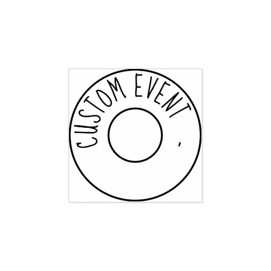 Aangepaste evenementenhandstempel rubberstempel (Afrduk)