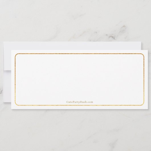 Aangepaste evenemententicket, Concert Fake Ticket, Kaart (Achterkant)