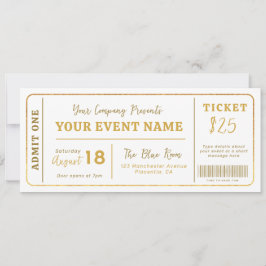 Aangepaste evenemententicket, Concert Fake Ticket, Kaart