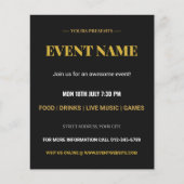 Aangepaste evenementnaam Feest & Concert Design Flyer (Voorkant)