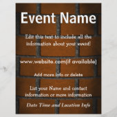 Aangepaste Event Brick Wall Flyer (Voorkant)