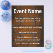 Aangepaste Event Brick Wall Flyer (Enkel)