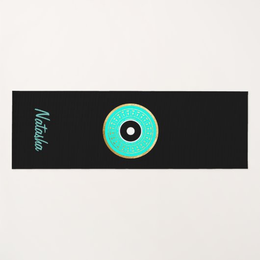 Aangepaste Evil Eye Yoga Mat (Voorkant (horizontaal))