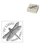 Aangepaste Ex Libris  Dragon Fly, Boek Rubberstempel (Gestempeld)
