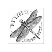 Aangepaste Ex Libris  Dragon Fly, Boek Rubberstempel (Afrduk)