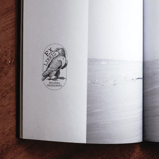 Aangepaste Ex Libris  Eagle, Boek Rubberstempel