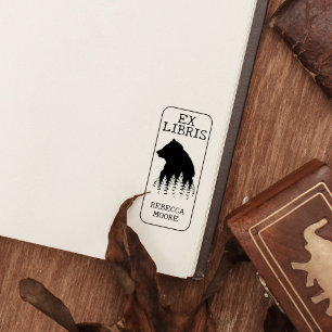 Aangepaste Ex Libris, Forest Beer Library Boek Rubberstempel