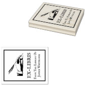 Aangepaste Ex-Libris Houden Stamp Rubberstempel (Gestempeld)
