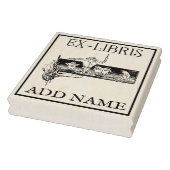 Aangepaste Ex-Libris Maple Wood Stamp Rubberstempel (Stempel)