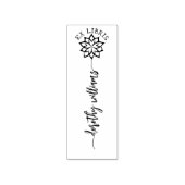 Aangepaste Ex Libris, Script Lotus Boek Rubberstempel (Afrduk)