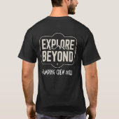 Aangepaste Explore Beyond Camping Crew 2026 T-shirt (Achterkant)