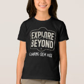 Aangepaste Explore Beyond Camping Crew 2026 Tri-Blend Shirt (Voorkant)