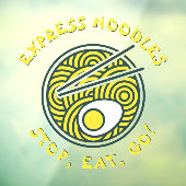 Aangepaste Express Ramen Noedels Restaurantdeur Raamsticker (Vel 3)