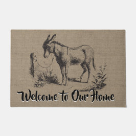 Aangepaste  ezel - Boerderij en huisdieren Deurmat