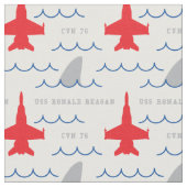 Aangepaste FA-18 Shark Fin Party Shirt Pattern Stof (Close Up)