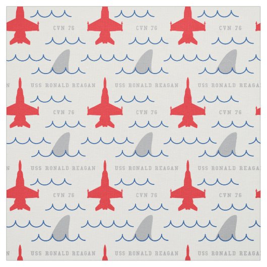 Aangepaste FA-18 Shark Fin Party Shirt Pattern Stof (Swatch)