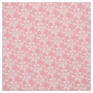 Aangepaste fabric-roze en witte Floral Stof