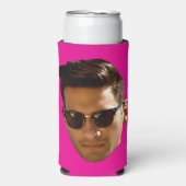 Aangepaste Face Cutout Bachelorette Verjaardag Seltzer Blikjeskoeler (Seltzer Voorkant)