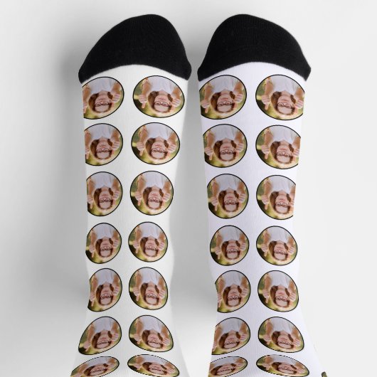 Aangepaste Face Photo Crew Sokken (Top)