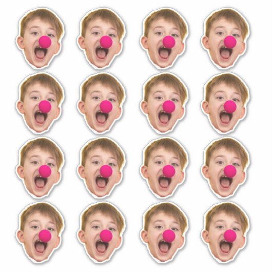 Aangepaste Face Stickers | Gepersonaliseerde foto (Voorkant)