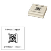 Aangepaste Facebook Business Qr Code Instagram Rubberstempel (Gestempeld)